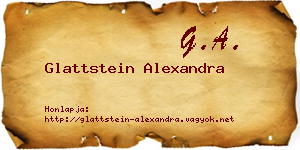 Glattstein Alexandra névjegykártya